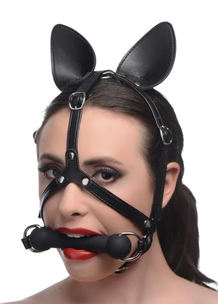 Dark Horse Pony Head Harness With Silicone Bit Black O/S — image 6 of 8