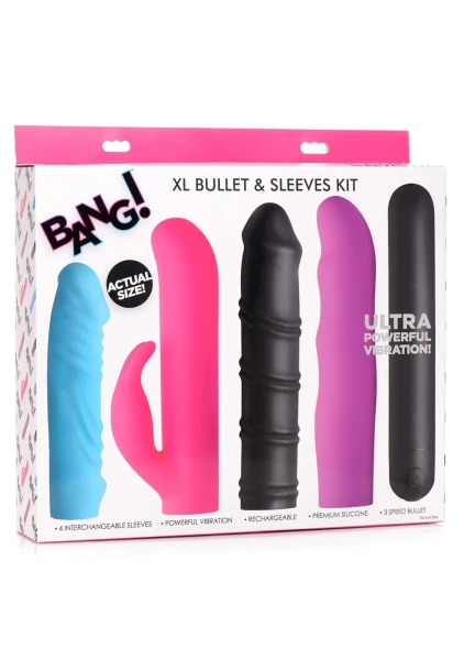 Bang! 3 Speed 4-in-1 XL Bullet and Sleeves Kit