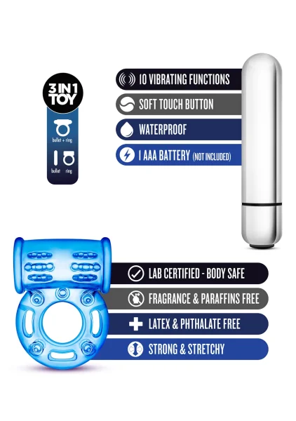 Stay Hard - 10 Function Vibrating Bull Ring