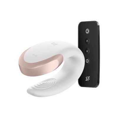Satisfyer Double Love White 3 5 Inches