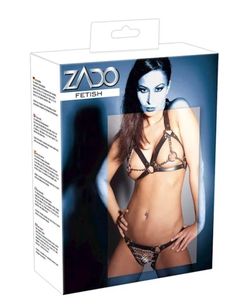 Leather Bikini - Black - One Size