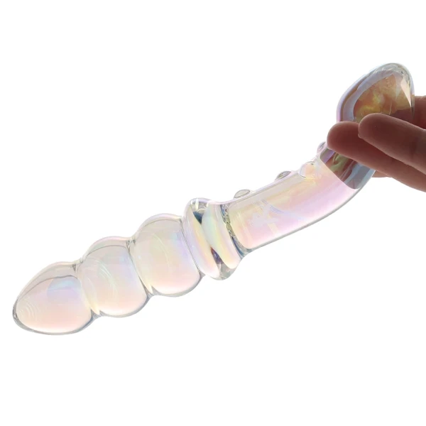 Playboy Pleasure Jewels Double G-Spot Glass Dildo