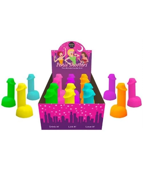 Neon Penis Shooters - 12 Piece Display