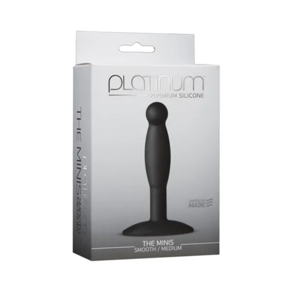 Platinum Premium Silicone The Minis Smooth Medium Black — image 4 of 6