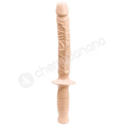 Doc Johnson Classic The Man Handler 10 White Dildo With Baton Handle