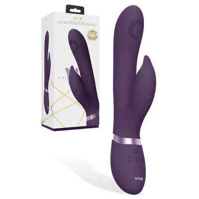 Shots Toys 8 8 Aimi Thumping Swinging Vibrating Silicone Rabbit
