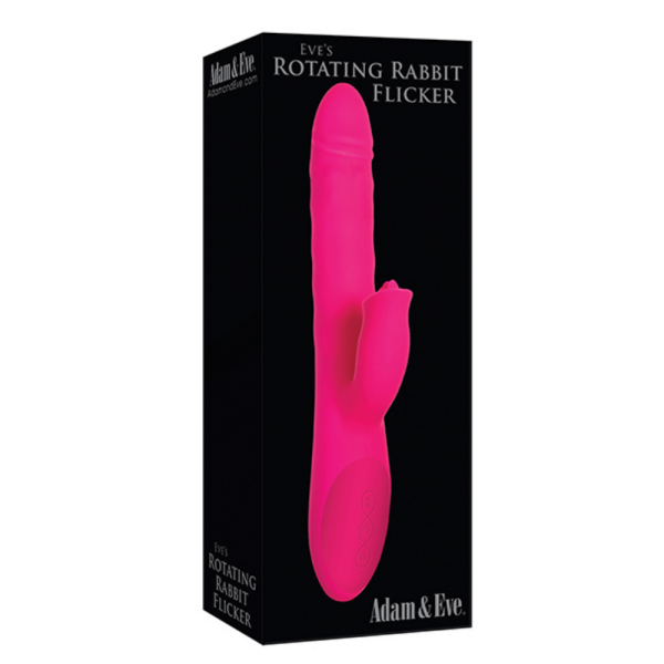 Adam & Eve Eve's Rotating Rabbit Flicker Dual Stim - Pink