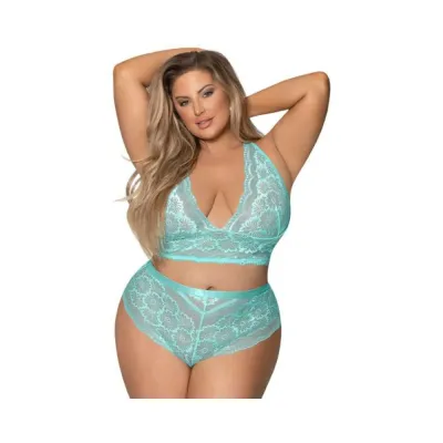 Magic Silk Seabreeze Cami Short Set Turquise Queen Size