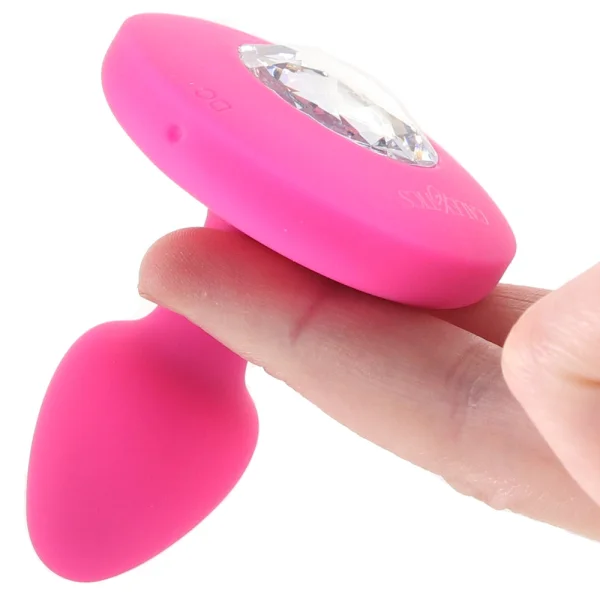 Cheeky Gems Silicone Rechargeable Vibrating Small Anal Probe By CalExotics - Pink