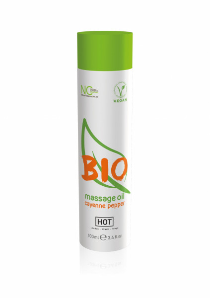 HOT BIO massage oil - cayenne pepper - 100 ml - Sensual Massage With Essential Oils