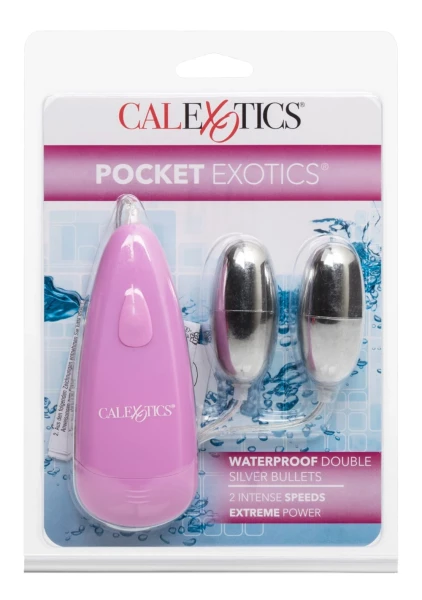Pocket Exotics Waterproof Double Silver Bullets
