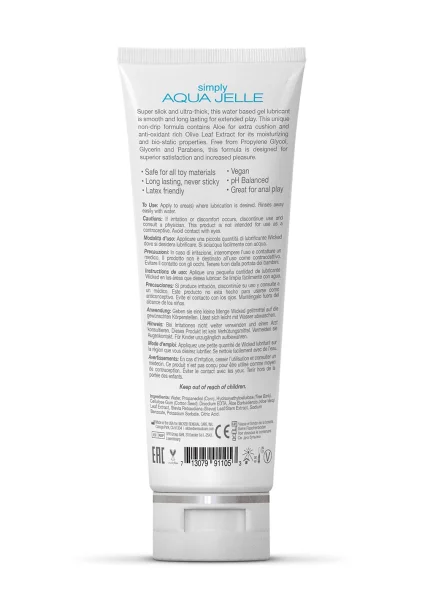 Wicked Simply Aqua Jelle Lubricant