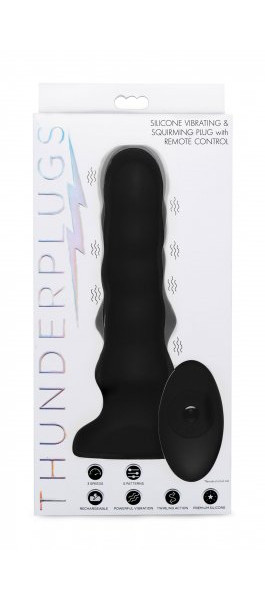 Silicone Vibrating & Squirming Plug with Remote Control — image 2 of 4