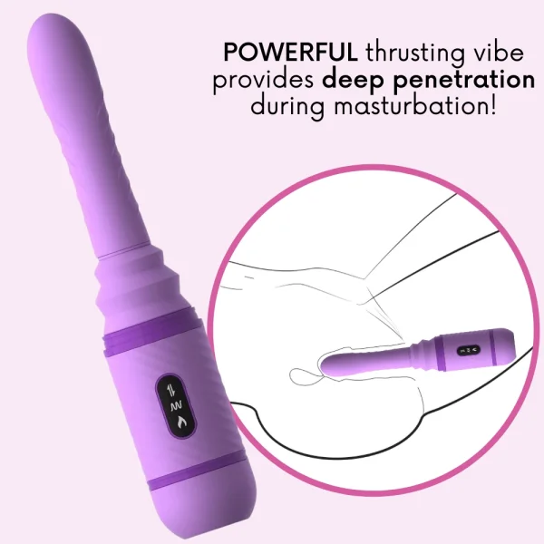 Love Thrust-Her Thrusting Silicone Vibrator