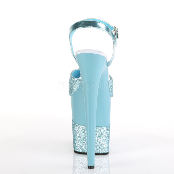 8 inches Heel, 4 inches PF Ankle Strap Sandal w/ Glitter Wrapped PF — image 16 of 16