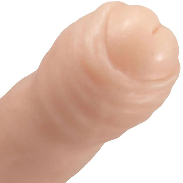 The Reservo Uncut 6.75" Silicone Uncircumcised Dual Density Realistic Dildo By Uberrime - Vanilla