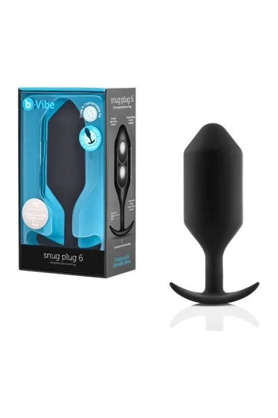 B-Vibe Snug Plug 6 - 6.3" Weighted Butt Plug