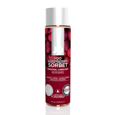 JO Raspberry Sorbet Water based Flavored Lubricant 4 Oz 120ml