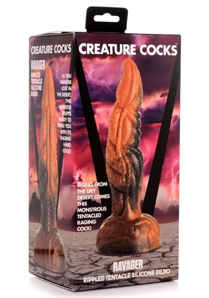 Creature Cocks - Ravager Rippled Tentacle Silicone Dildo