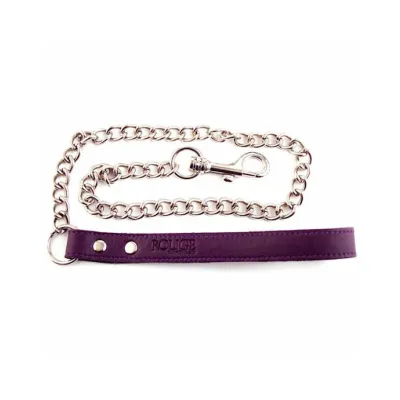 Rouge Leather Lead Purple