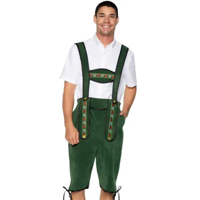 Men s Beerfest Lederhosen Oktoberfest Costume X Large Green
