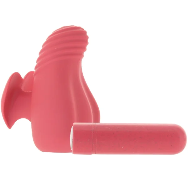 Gaia Eco Love Rechargeable Waterproof Plant Based Clitoral Vibrator By Blush - Coral