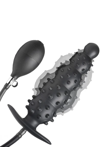 Ass Puffer Nubbed Inflatable Silicone Anal Plug — image 10 of 22