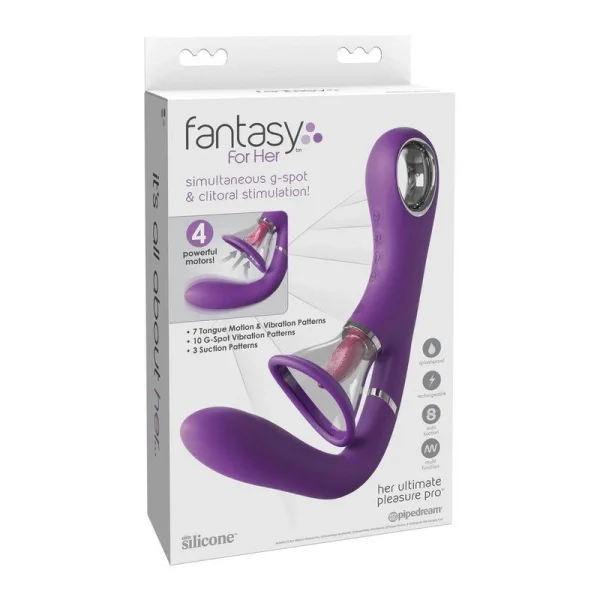 Fantasy For Her - Her Ultimate Pleasure Pro Dual Oral Sex Simulator & G-Spot Vibrator By Pipedream