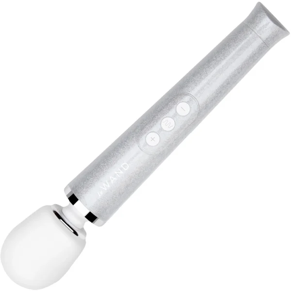 Le Wand 'All that Glimmers' Small Wand Vibrator - White