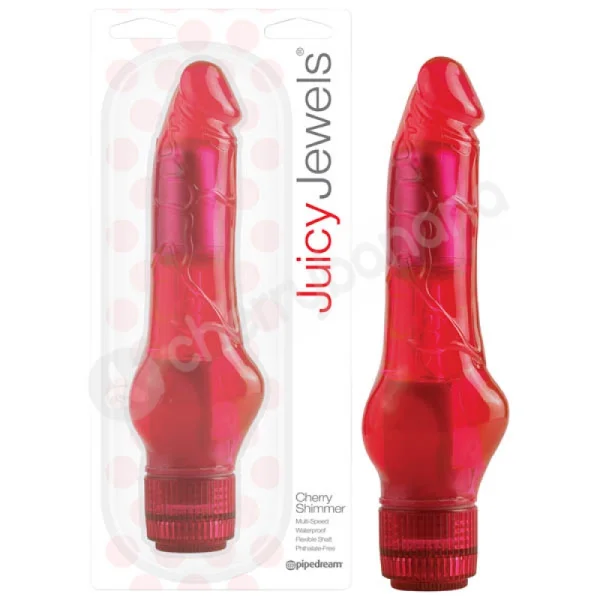 Juicy Jewels Cherry Shimmer Vibrator