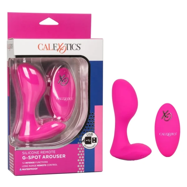 Silicone Remote G-Spot Arouser Waterproof Rechargeable Vibrator By CalExotics