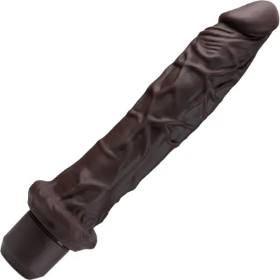 Dr Skin Silicone Dr Richard Waterproof Vibrating 9 Dildo By Blush Chocolate