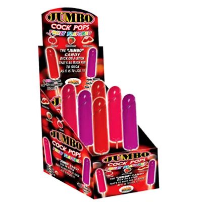 Jumbo Cock Pops Asst Fruit Flavor 6 DP