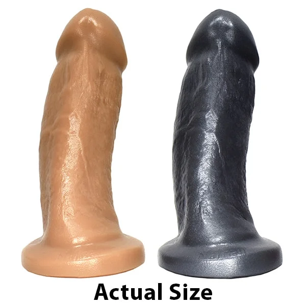 SquarePegToys® Nathan Harness SuperSoft Bronze Silicone Dildo with Suction Cup