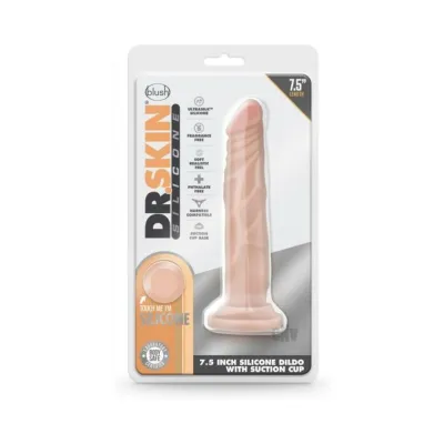 Dr Skin Dr Carter Dong With Suction Cup Silicone 7 In Vanilla
