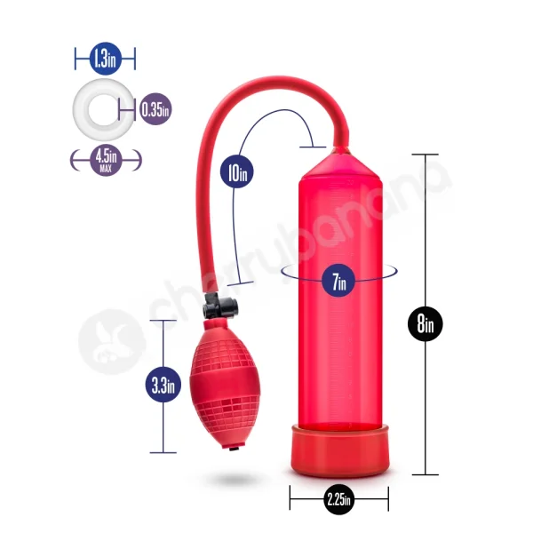 Performance 101 Starter Series Red Penis Pump
