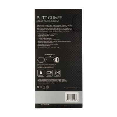 Butt Quiver Black Best Silicone Vibrator