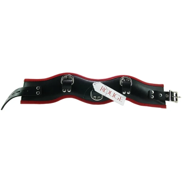 Leather Posture Collar with 3 D-Rings