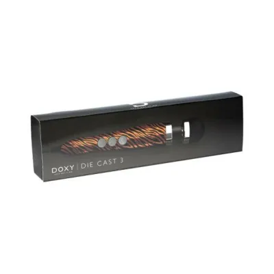 Personal Massagers Doxy Die Cast 3 Compact Wand Vibrator Tiger
