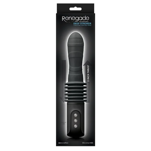 Renegade Deep Stroker Vibrating Silicone Multi-Function Thrusting Dildo