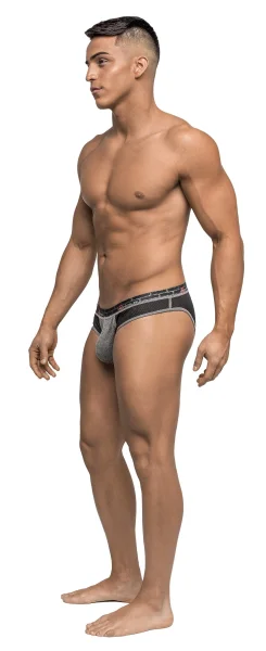 Reversible - Bikini - Large - Gray- Black