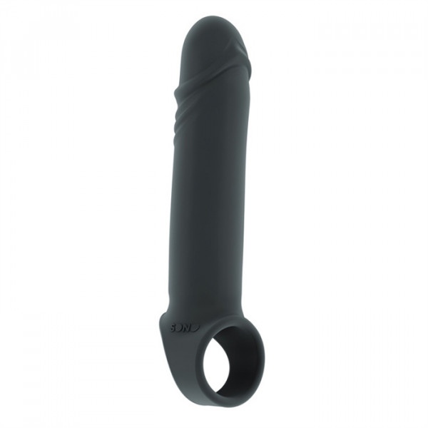 N031 STRETCHY PENIS EXTENSION BLACK SONO
