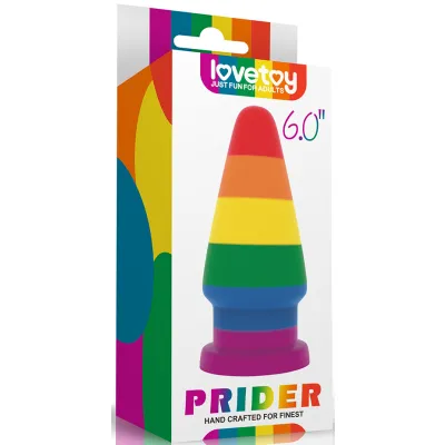 6 Rainbow Butt Plug