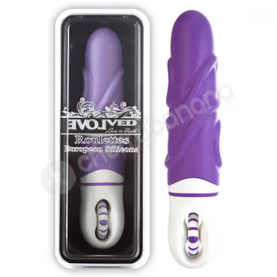 Silicone Roulette Lucky 11 Purple Vibrator