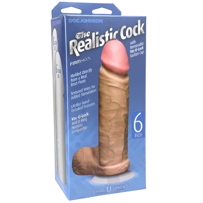 Doc Johnson Realistic Cock 6 White
