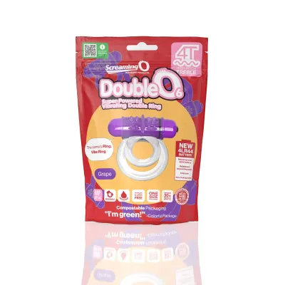 Screaming O 4t Double O 6 Super Powered Vibrating Double Ring Grape