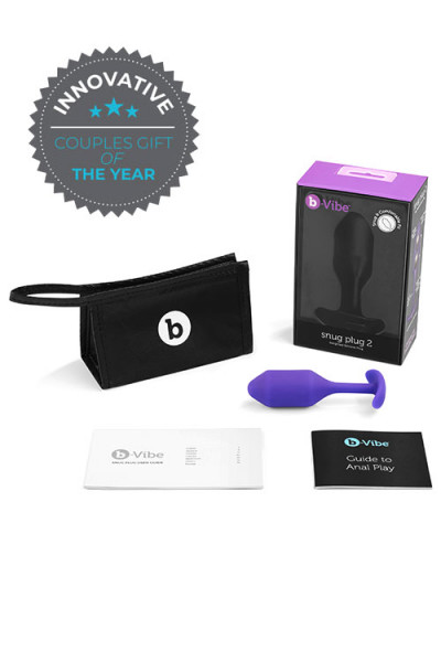 B-Vibe Weighted Silicone 4.3" Snug Butt Plug 2 (114g)