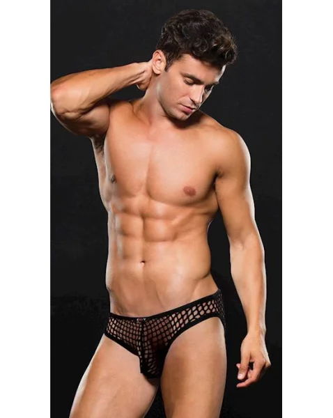 Envy Modern Fishnet Bikini - Black - Small/medium