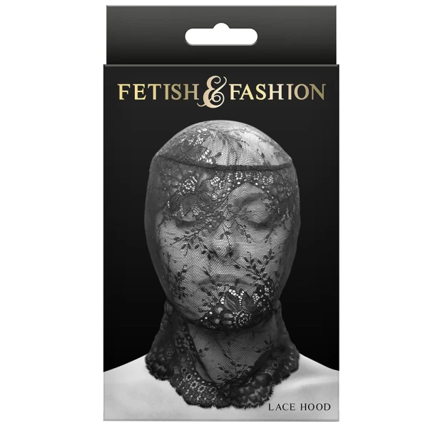 Fetish & Fashion Lace Hood By NS Novelties - Black