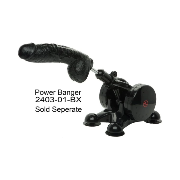 Vac U Lock Code Black Realistic Hung Dildo